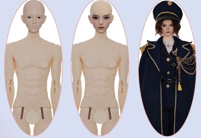 AX977 BJD 1/3 ドール本体 Valen 球体関節人形 ハンドメイド