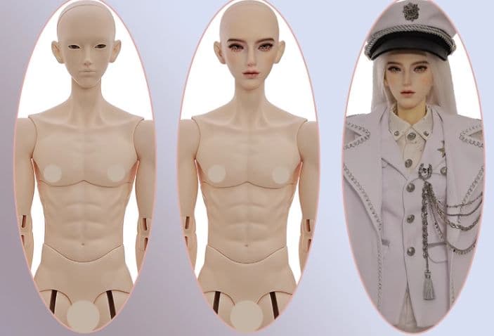 AX977 BJD 1/3 ドール本体 Valen 球体関節人形 ハンドメイド