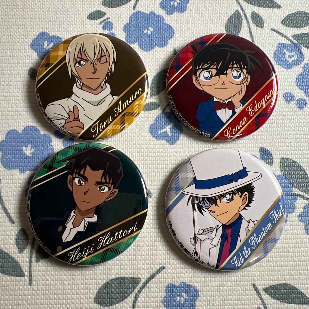 名探偵コナン ヴィレッジヴァンガード バレンタイン 缶バッジ 4点セット