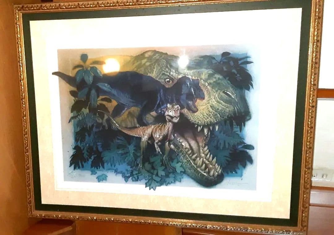 絵画　ドゥルー　ロストワールド　恐竜