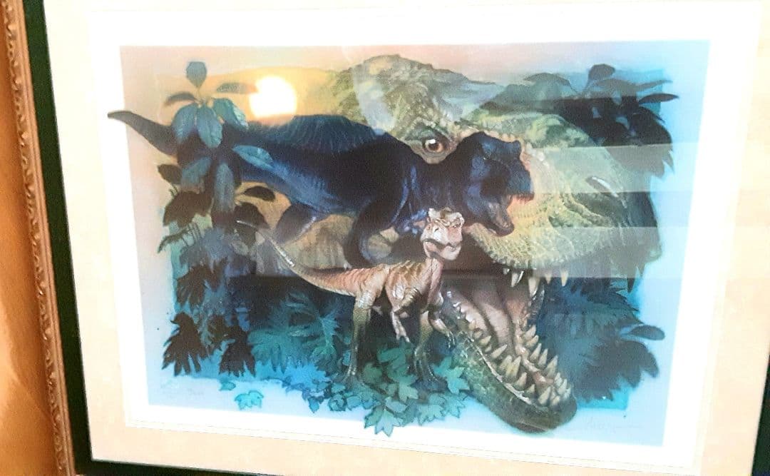 絵画　ドゥルー　ロストワールド　恐竜