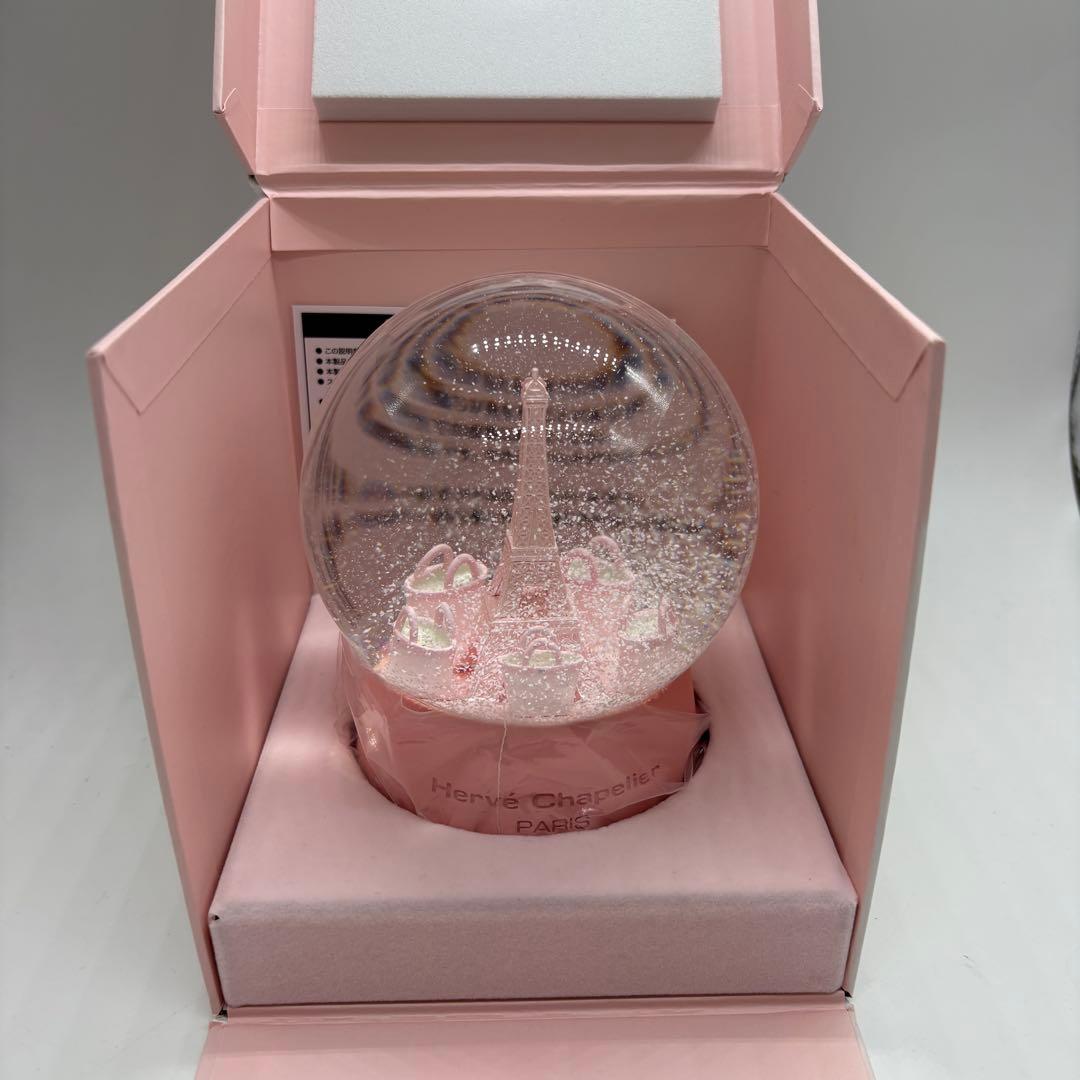 箱付　エルベシャプリエ ノベルティ スノードーム ピンク　2025　no.191