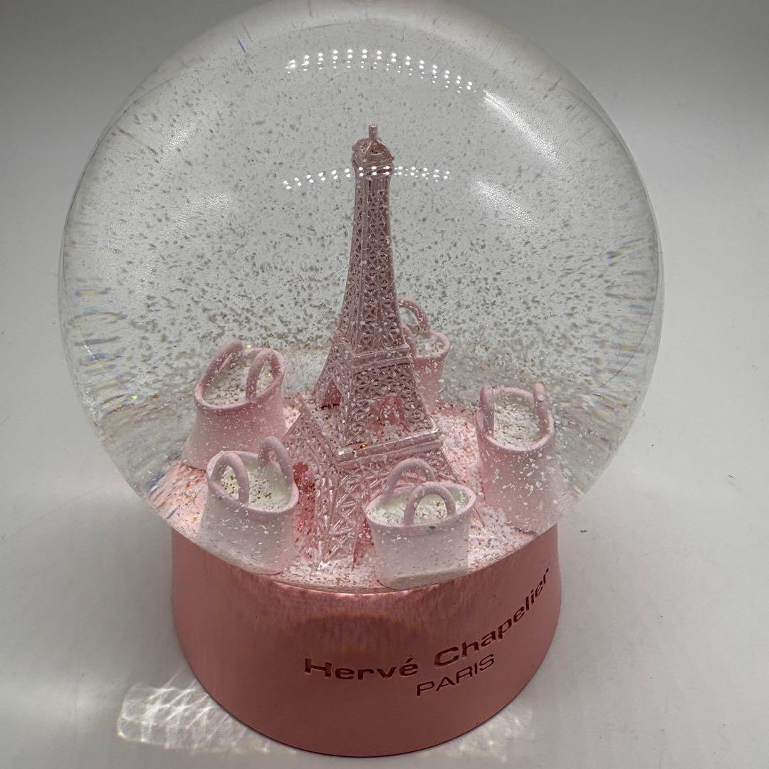 箱付　エルベシャプリエ ノベルティ スノードーム ピンク　2025　no.191