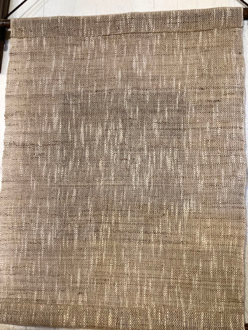 獅子舞柄キリばめ押し絵のタペストリー＊展示品＊大島生地に獅子舞