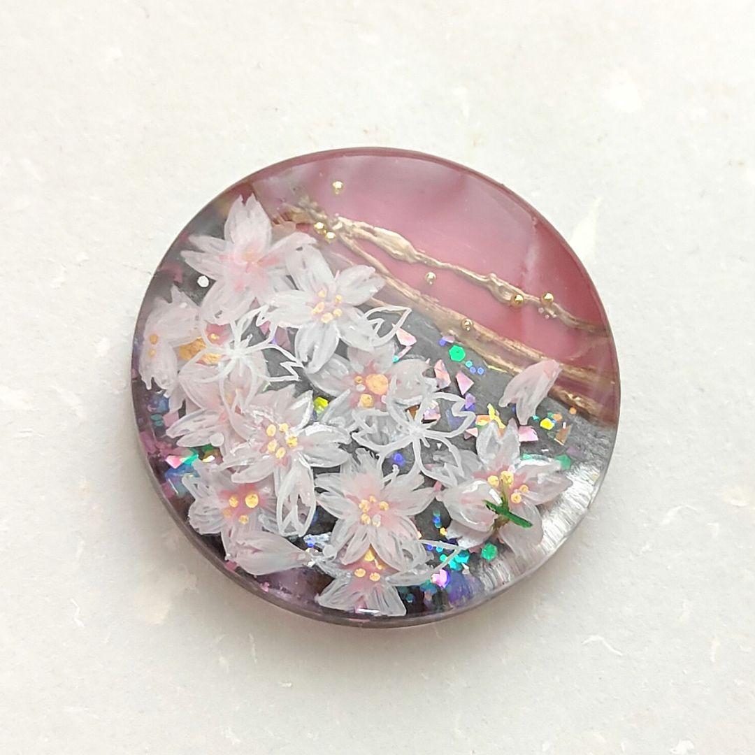 【734】ハンドメイド　レジン　ヘアゴム　ポニーフック