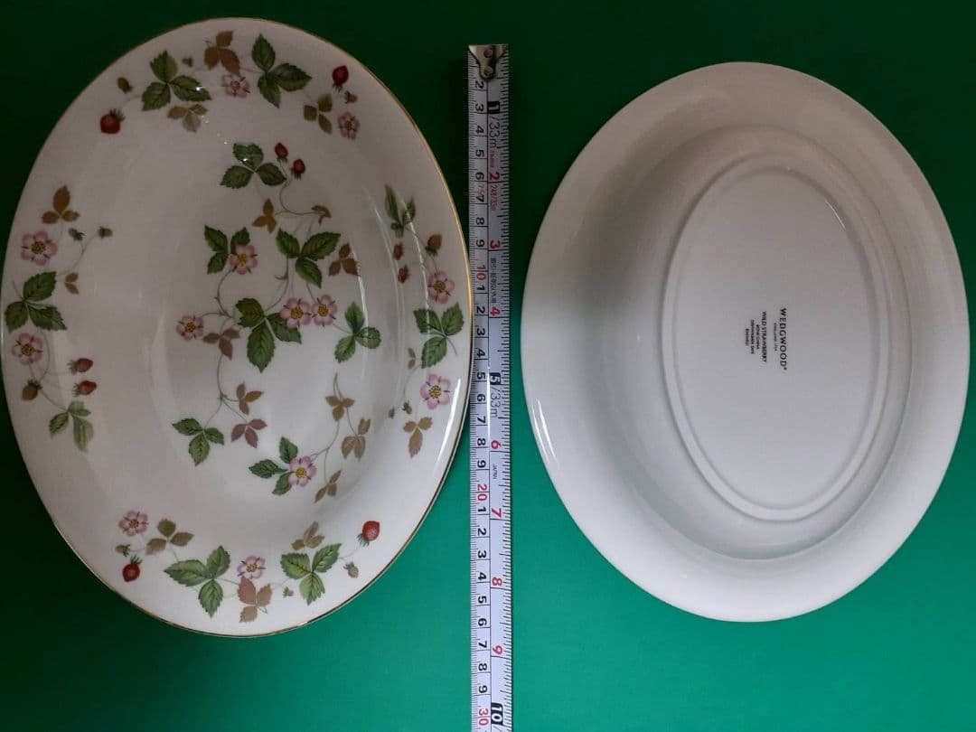  ワイルドストロベリー　オーバル　パスタ　２枚セット　深皿