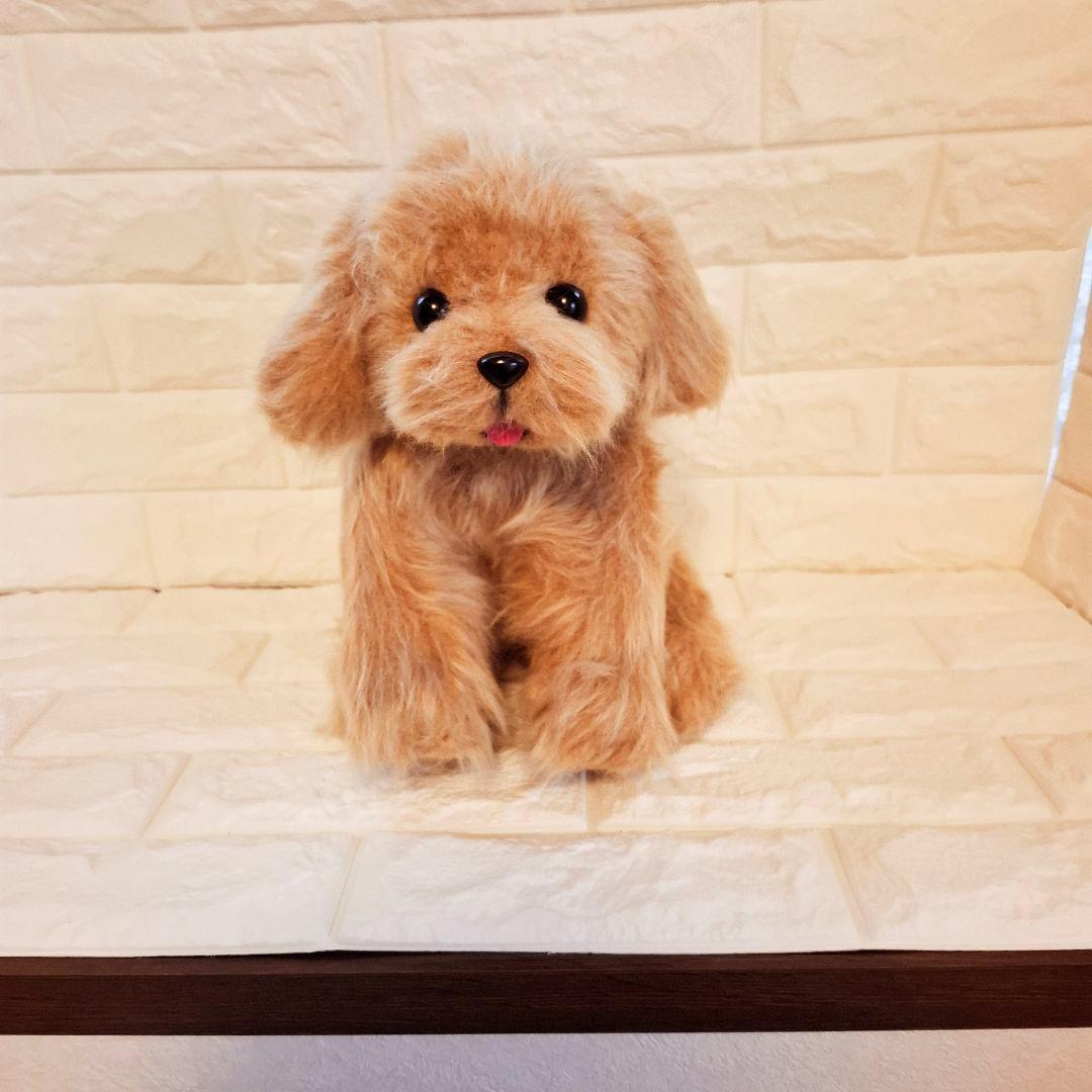 ぬいぐるみ、トイプードル、犬、ハンドメイド、オリジナル、リアルサイズ