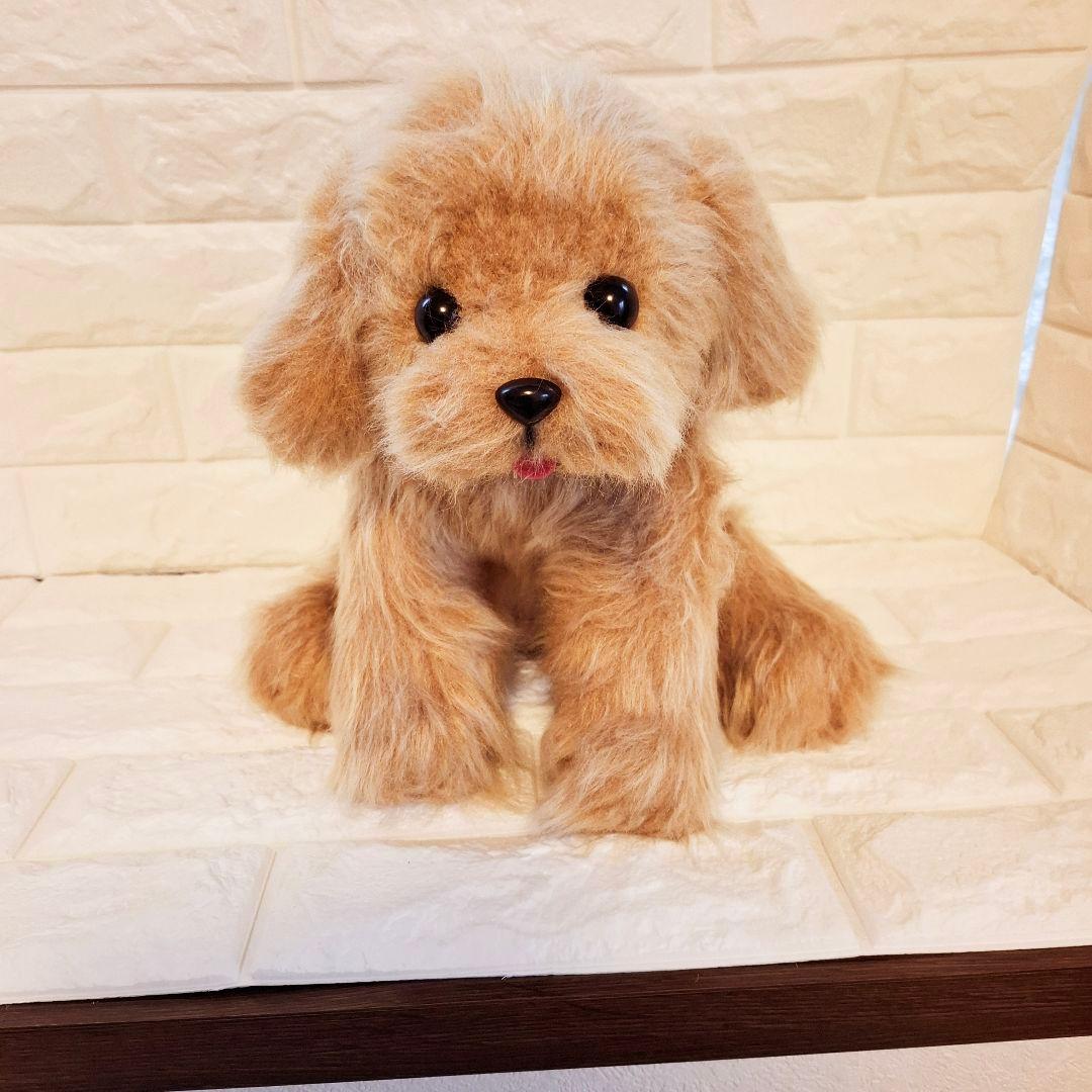 ぬいぐるみ、トイプードル、犬、ハンドメイド、オリジナル、リアルサイズ