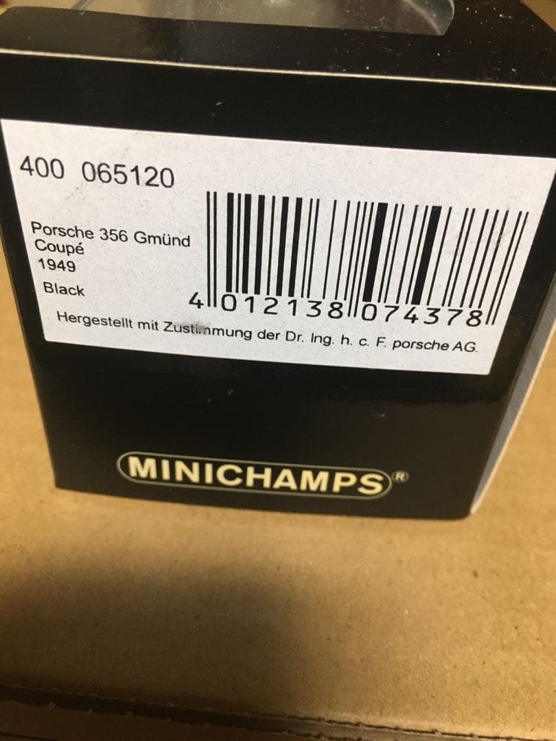 MINICHAMPS Porsche 356 Gmünd 1949 ブラック
