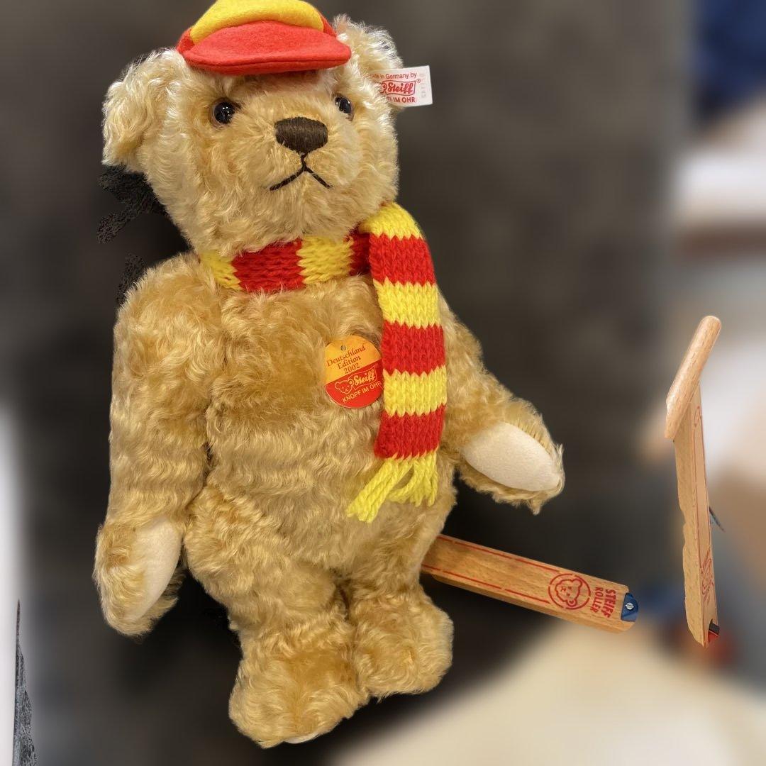 新品　シュタイフ Steiff テディベア Holzroller スクーター限定