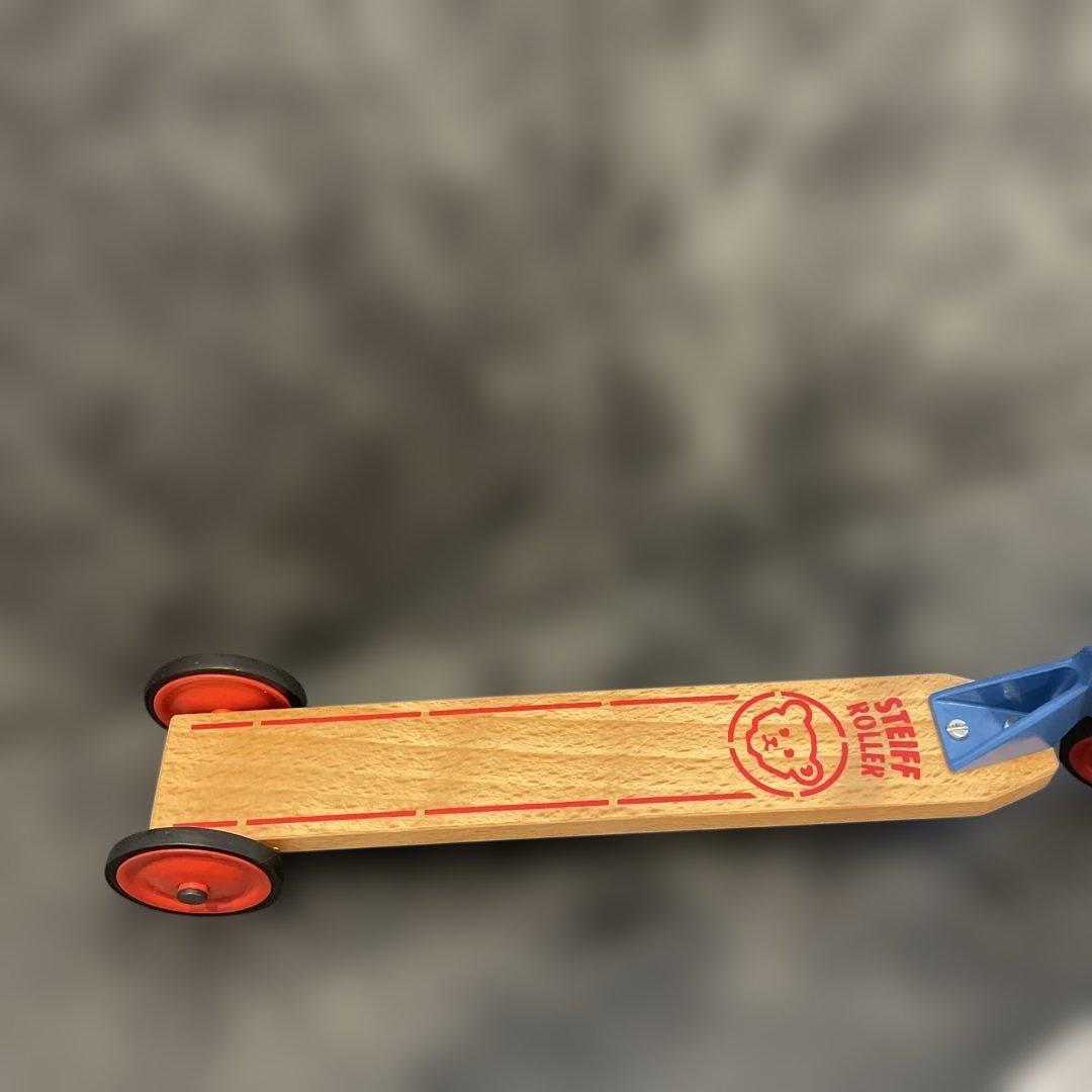 新品　シュタイフ Steiff テディベア Holzroller スクーター限定