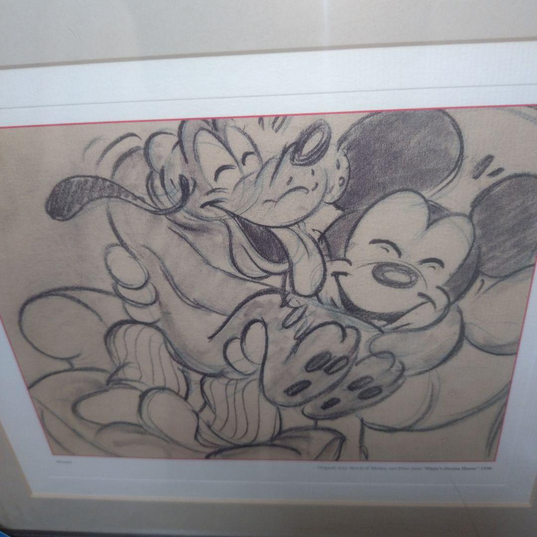 Disney・ミッキーマウス＆プルート複製原画