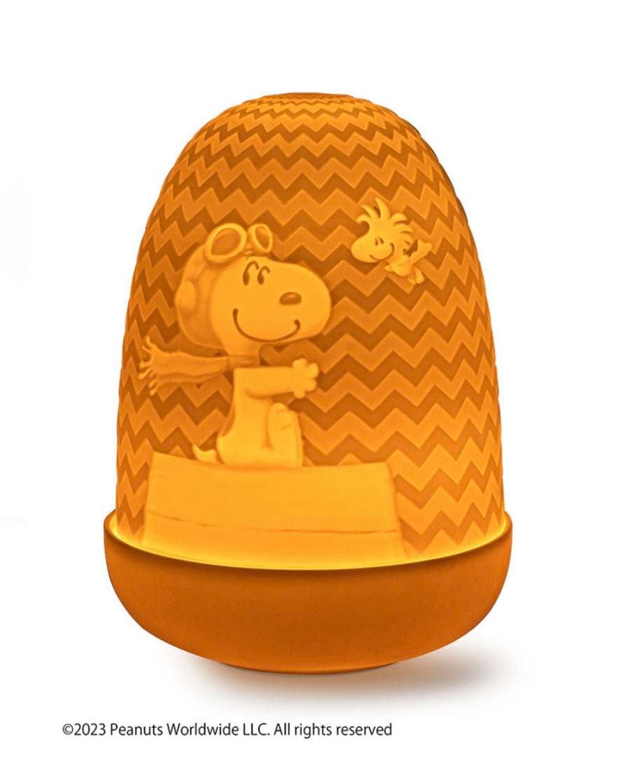 美品LLADROランプライトpeanutsスヌーピー