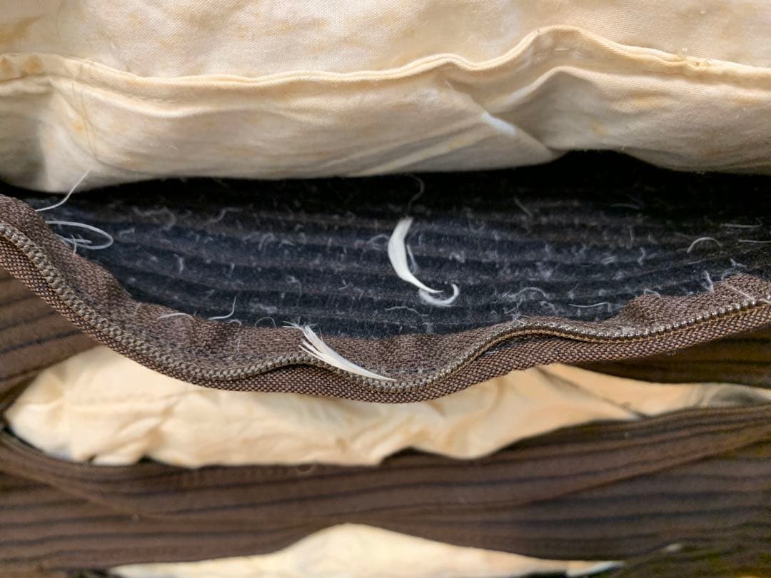 N0722-06★FENDI フェンディ クッション ダークブラウン 3個セット