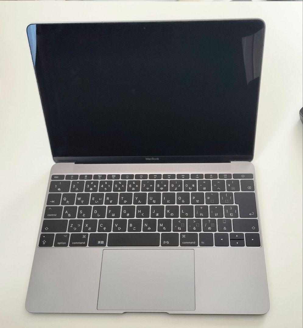 Apple MacBook12インチ　2017 スペースグレー 【難あり】