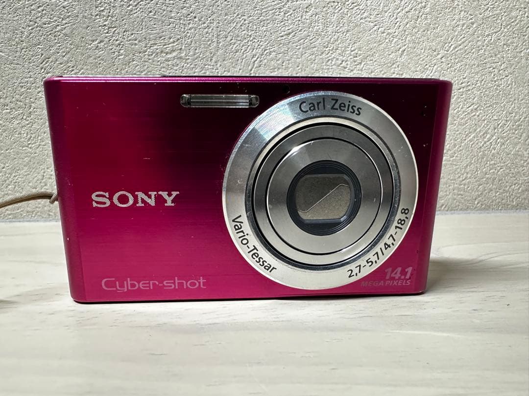 【稼働品】SONY デジタルカメラ　CyberShot DSC-W320 ピンク