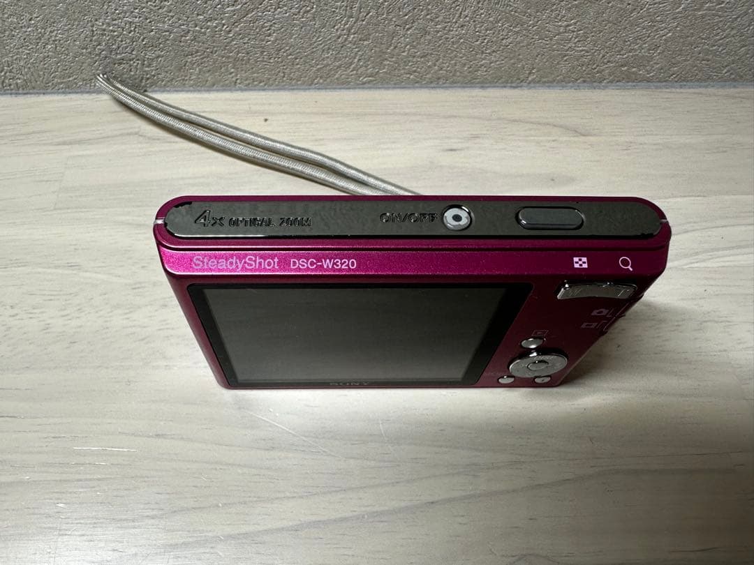 【稼働品】SONY デジタルカメラ　CyberShot DSC-W320 ピンク