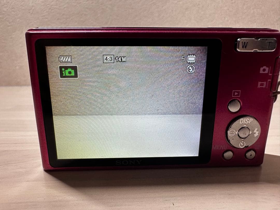 【稼働品】SONY デジタルカメラ　CyberShot DSC-W320 ピンク