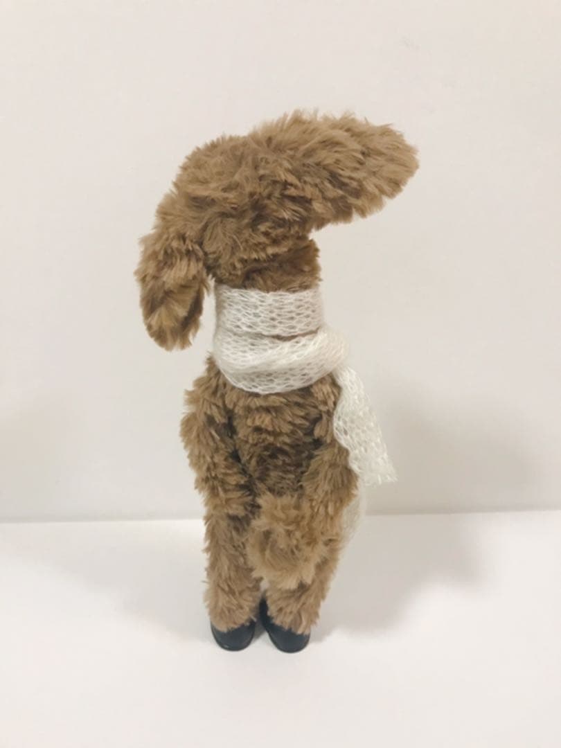 羊毛フェルト(羊毛100%＋毛糸 エコファー)犬　ハンドメイド