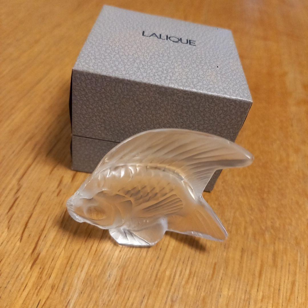 ラリック金魚のクリスタル置物