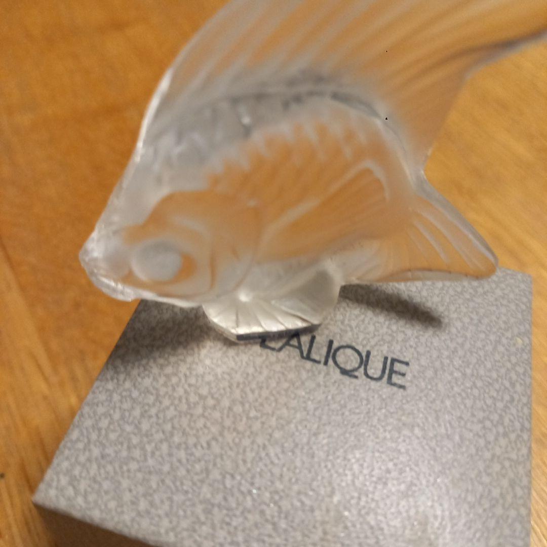 ラリック金魚のクリスタル置物