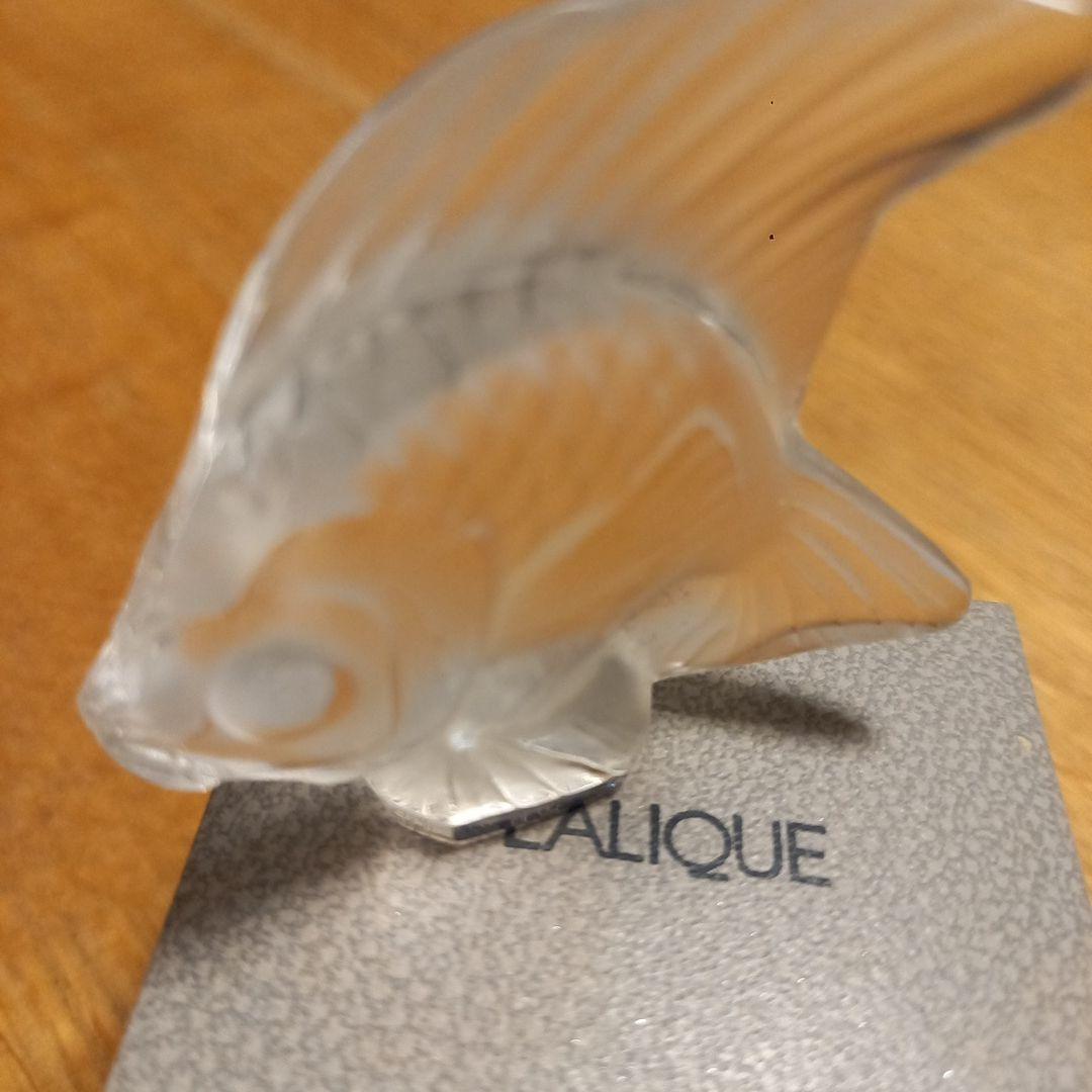 ラリック金魚のクリスタル置物