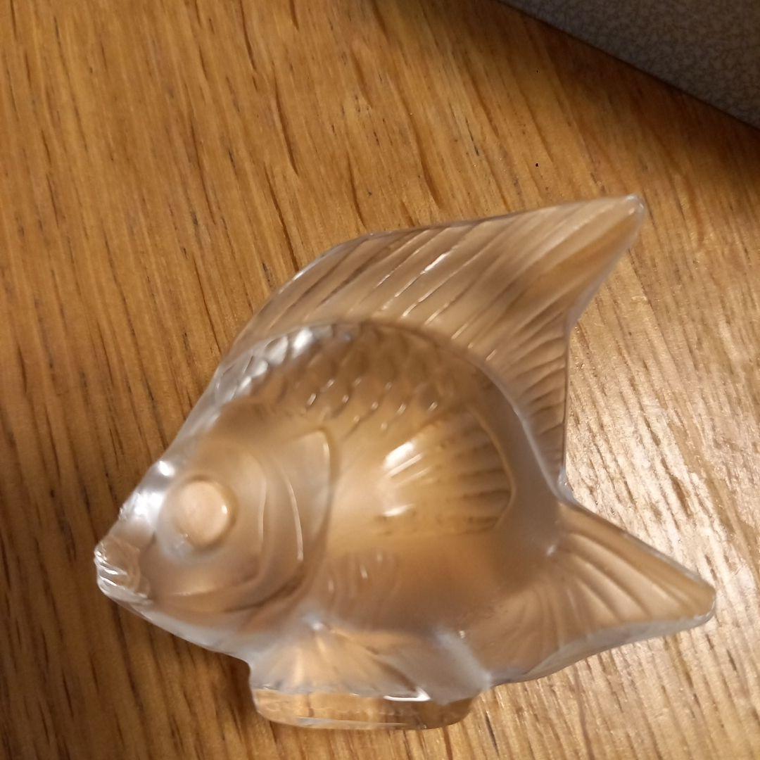 ラリック金魚のクリスタル置物