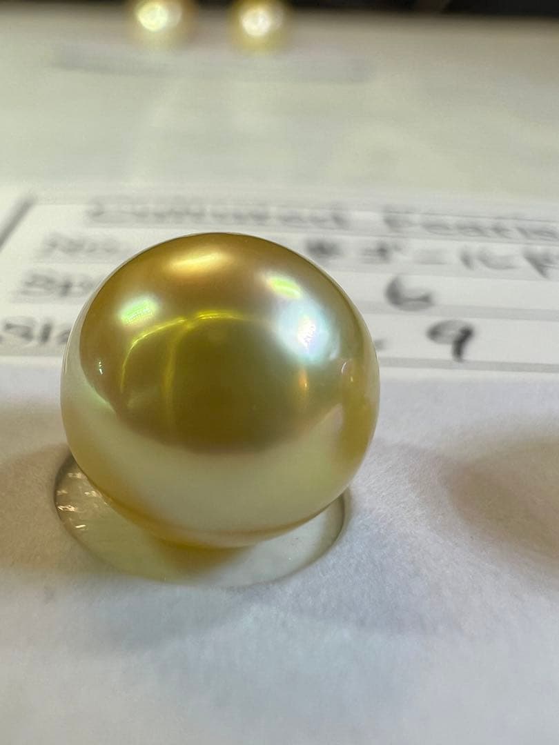 【至福のナチュラルゴールド☆】無調色　あこや真珠