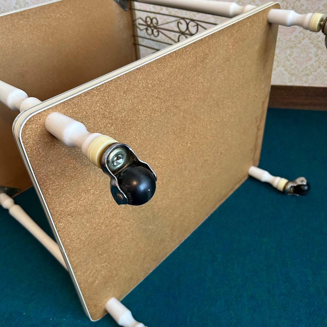 レトロポップ キッチンワゴン 白