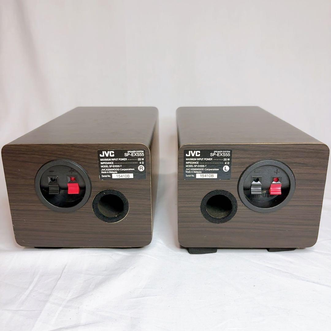 【極美品】JVC フルレンジウッドコーンスピーカー ペア SP-EXS55