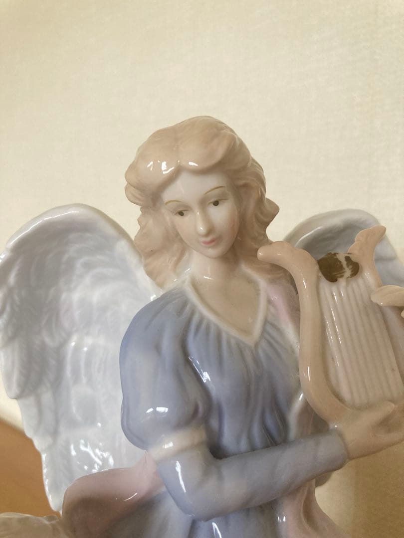 オルゴール付き天使の像　美品