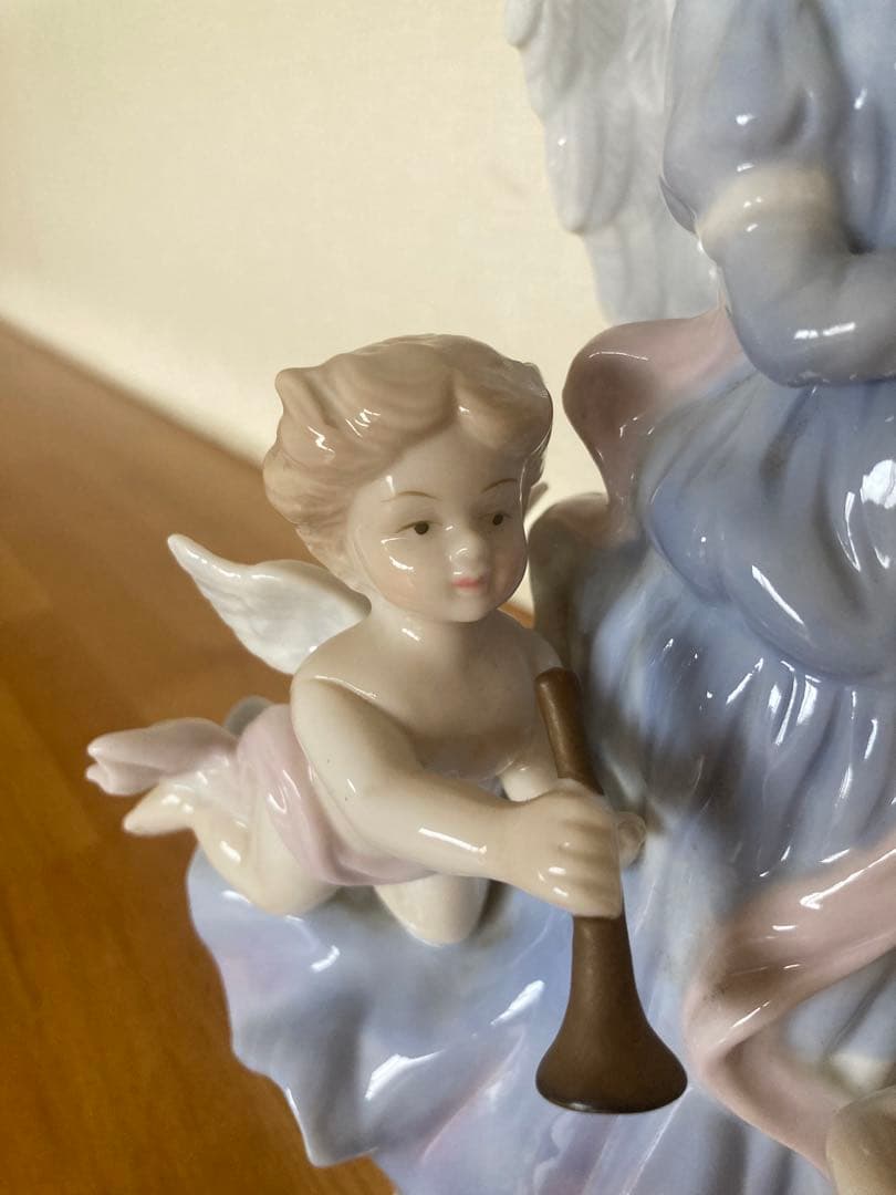 オルゴール付き天使の像　美品