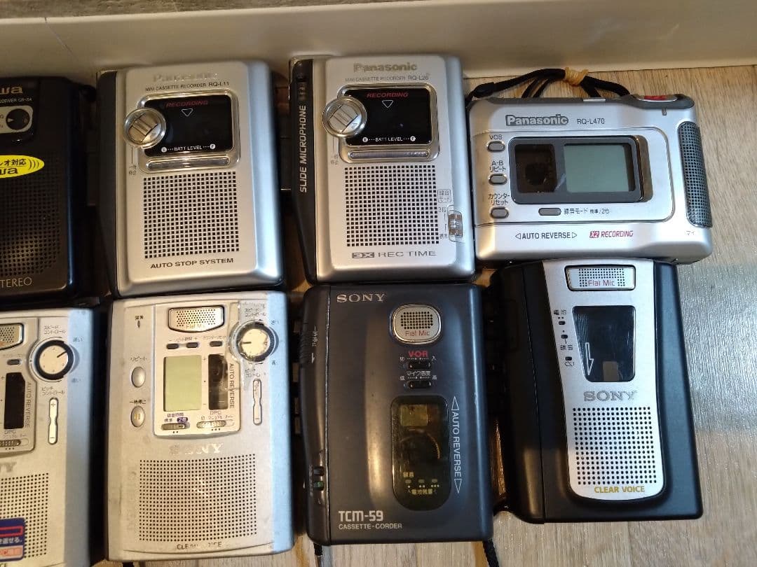 カセットプレーヤー　ジャンク　　ソニー　パナソニック　まとめ