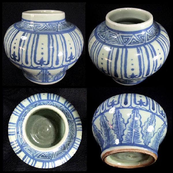 中国古玩 唐物 青磁 染付 香炉 壺 中国美術 骨董 共箱