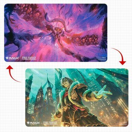 MTG　FF　アシエン・エメトセルク／最古の魔道士、ハーデス　両面プレイマット