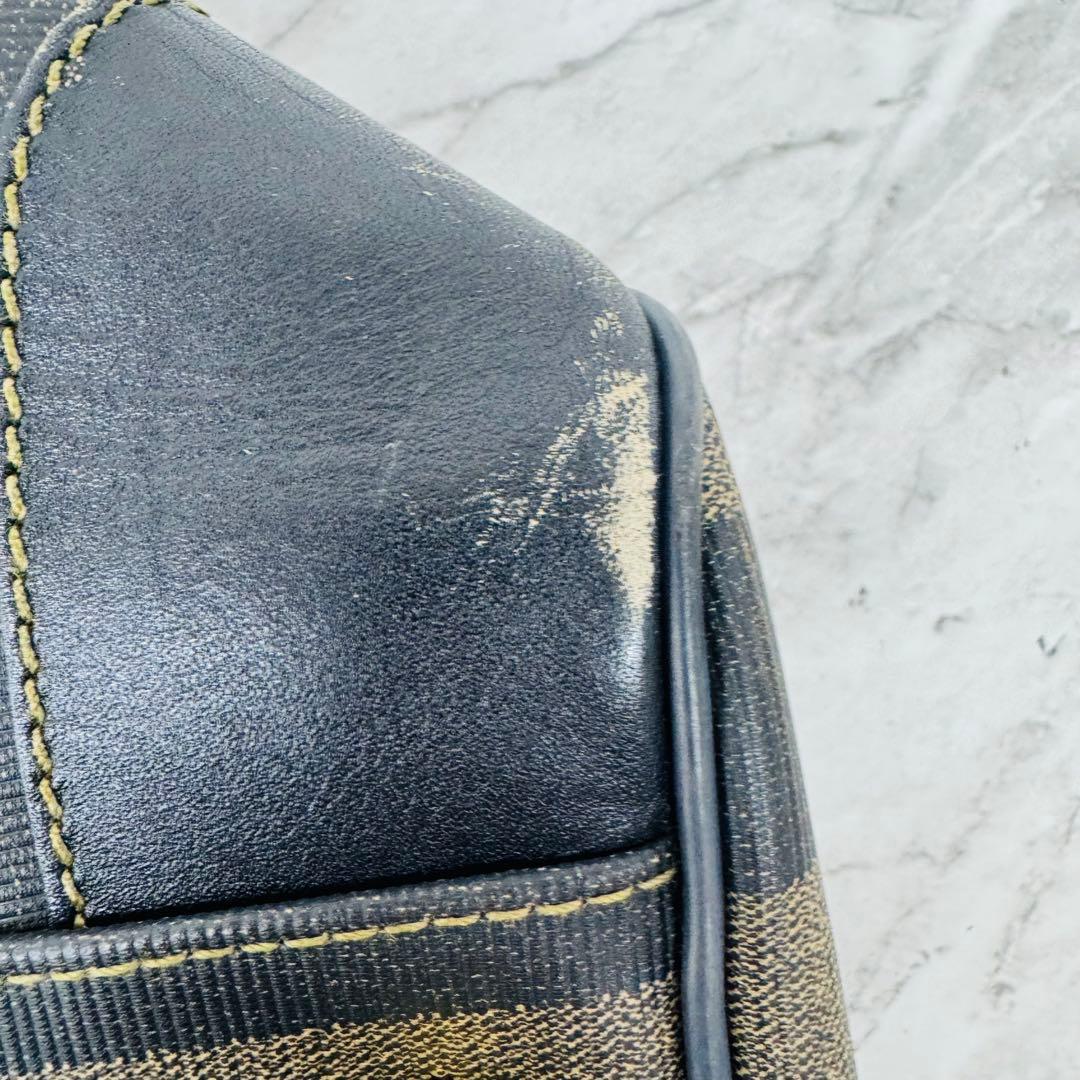 ✨FENDI✨フェンディ✨ペカン柄✨ブラウンブラック✨ボストンバッグ✨