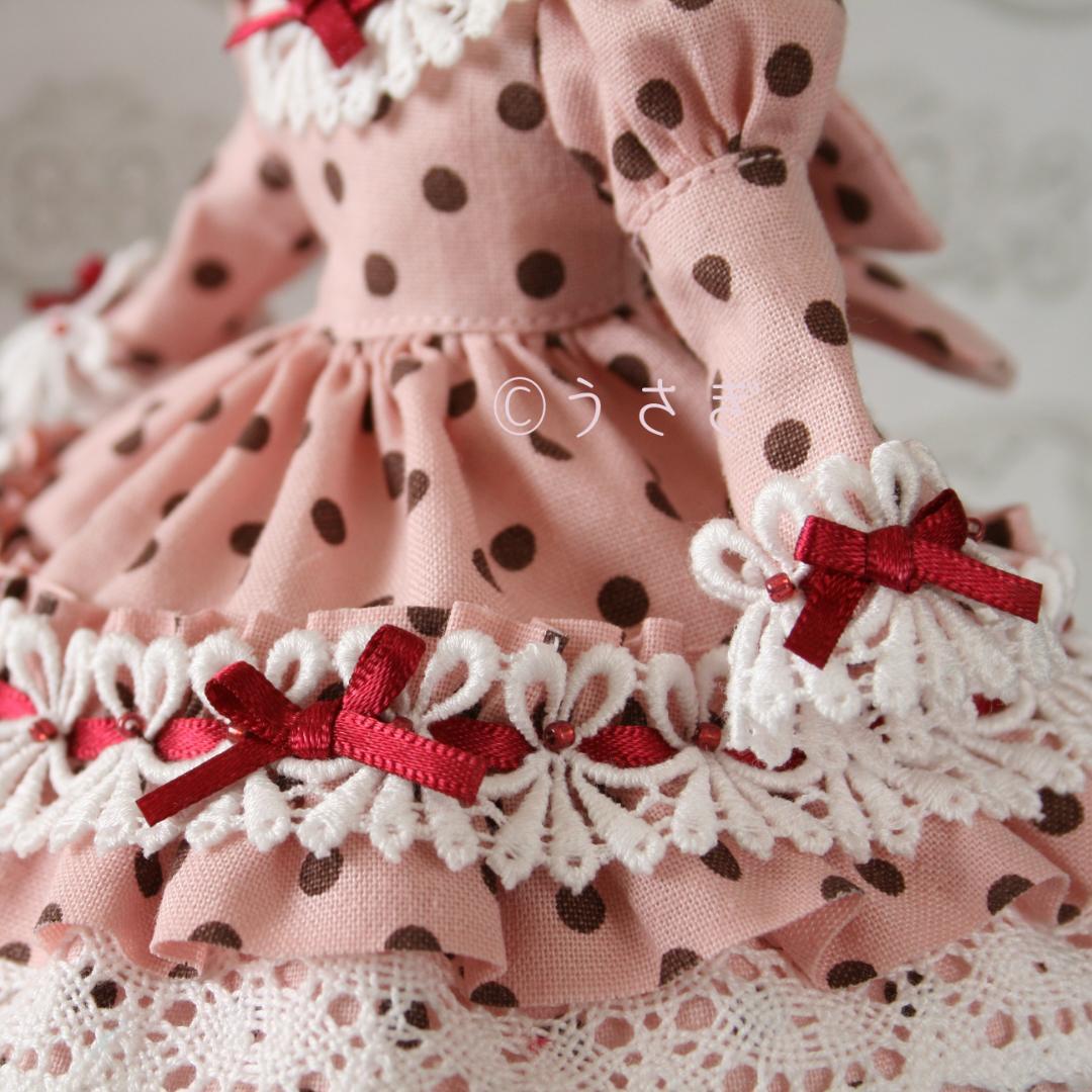 22㎝ドール用 ドレス パニエ ハット イヤリング ４点セット 【1231】