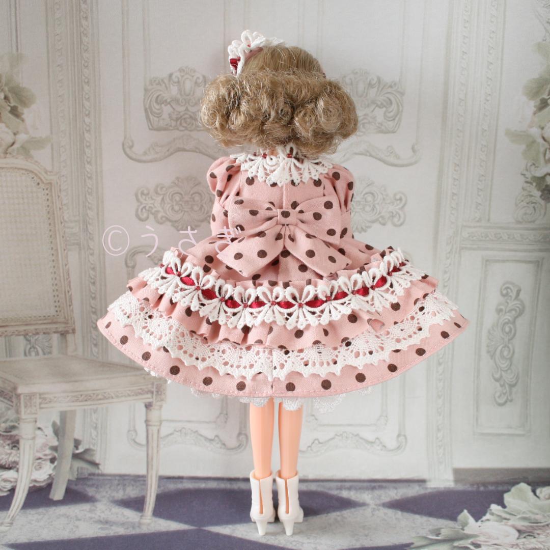22㎝ドール用 ドレス パニエ ハット イヤリング ４点セット 【1231】