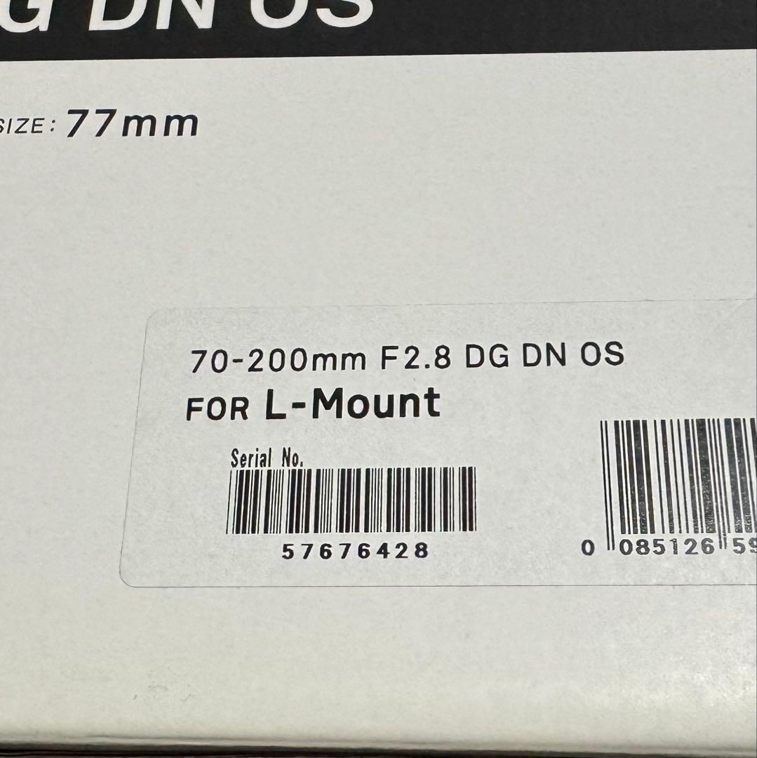 SIGMA｜70-200mm F2.8 Lマウント + フィルター2種｜未使用