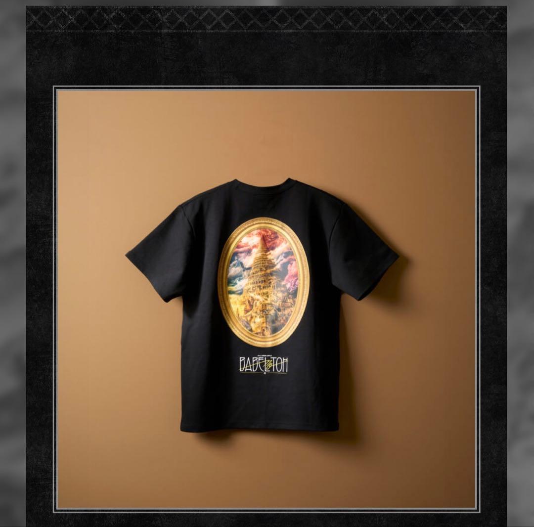 Mrs. GREEN APPLE バベルの塔TシャツS.ブラック、タオルセット