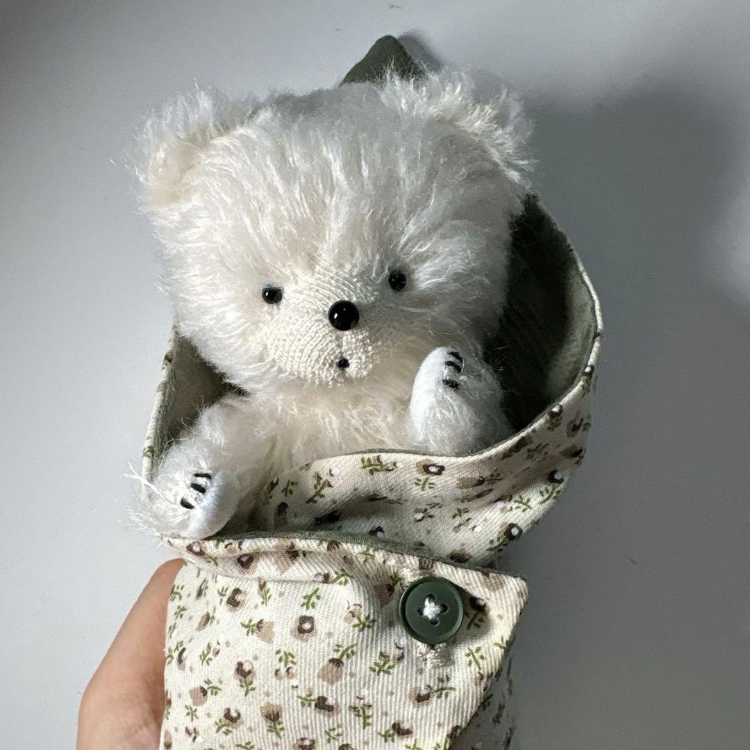 白熊もちくん テディベア アーティストベア ハンドメイド 海外作家様 ぬいぐるみ