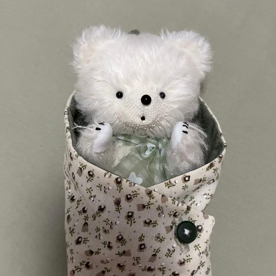 白熊もちくん テディベア アーティストベア ハンドメイド 海外作家様 ぬいぐるみ