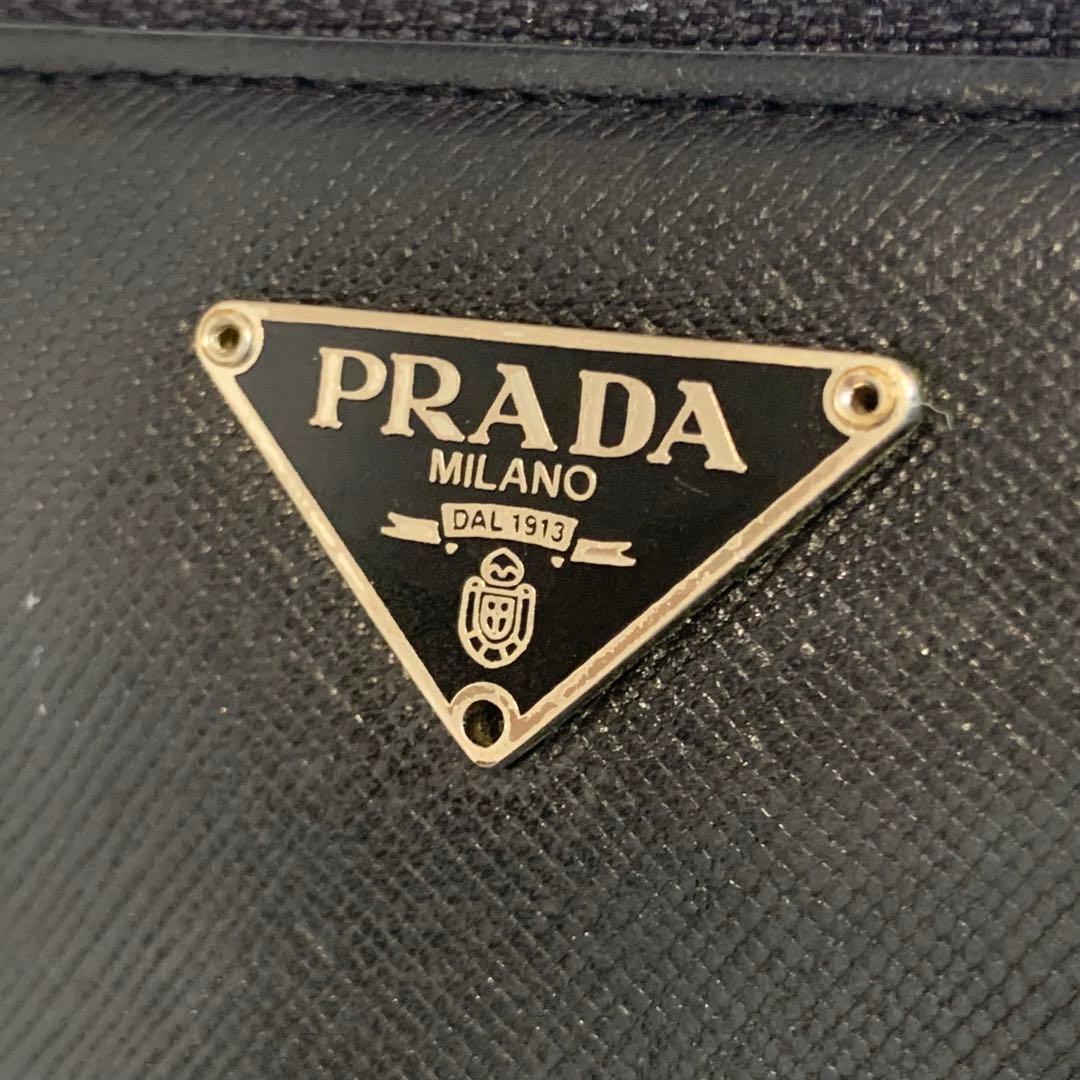 【フォローお値引き特典適用】PRADA プラダ　長財布　黒　サフィアーノ