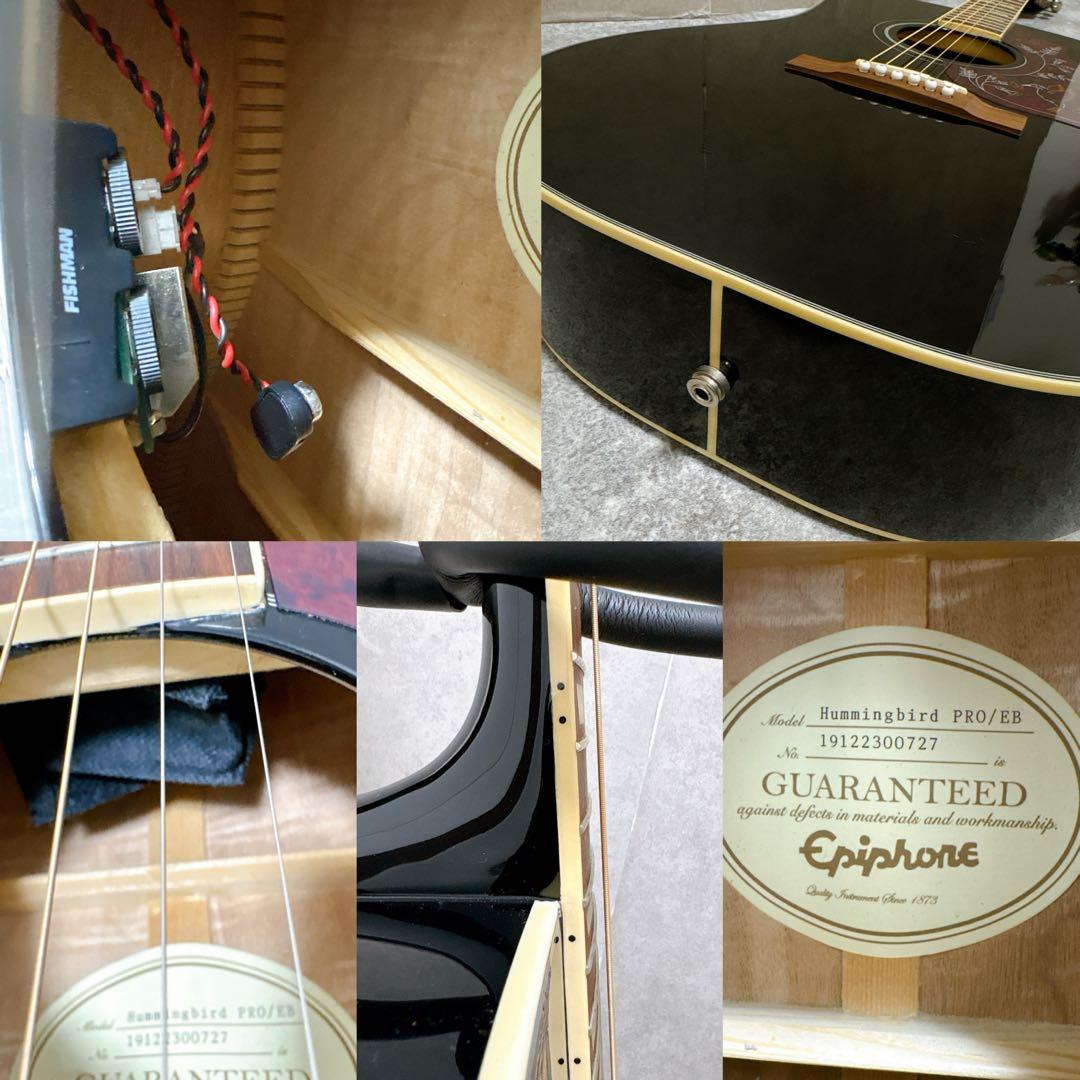 限定 Epiphone エピフォン ハミングバードプロ EBONY エレアコ