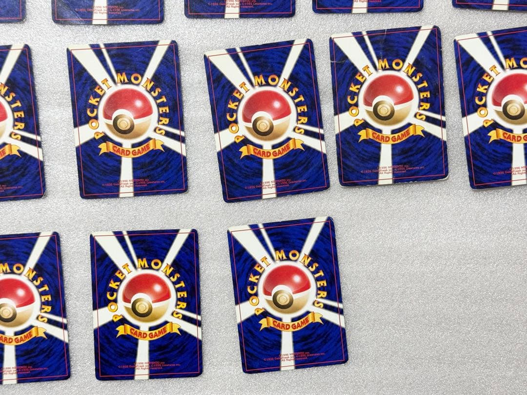 旧裏ポケカ 初代・金銀 御三家ポケモン38枚セット