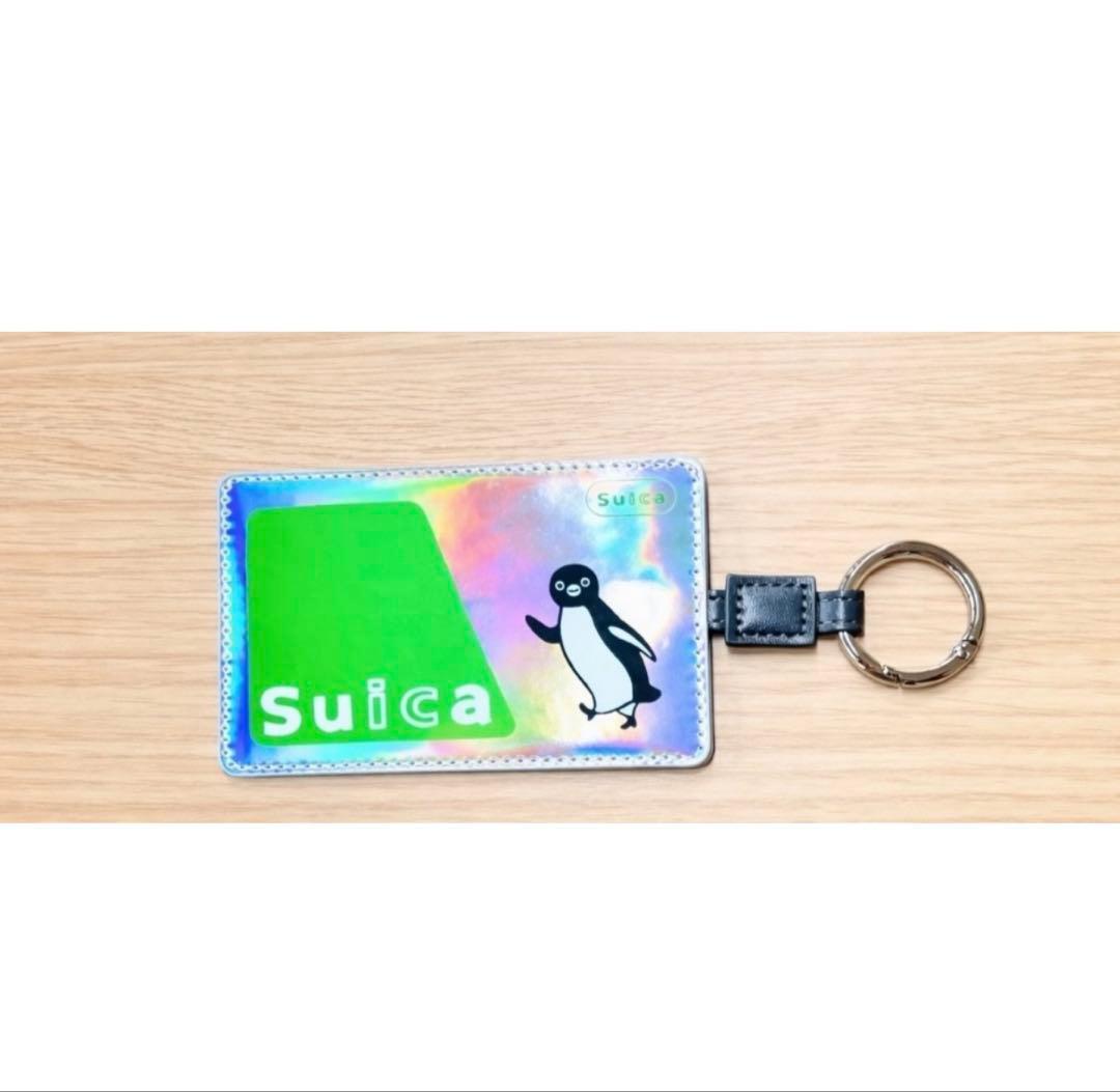 ICカードケースと ダイカット相良刺繍ポーチ Suicaのペンギン ひょっこり