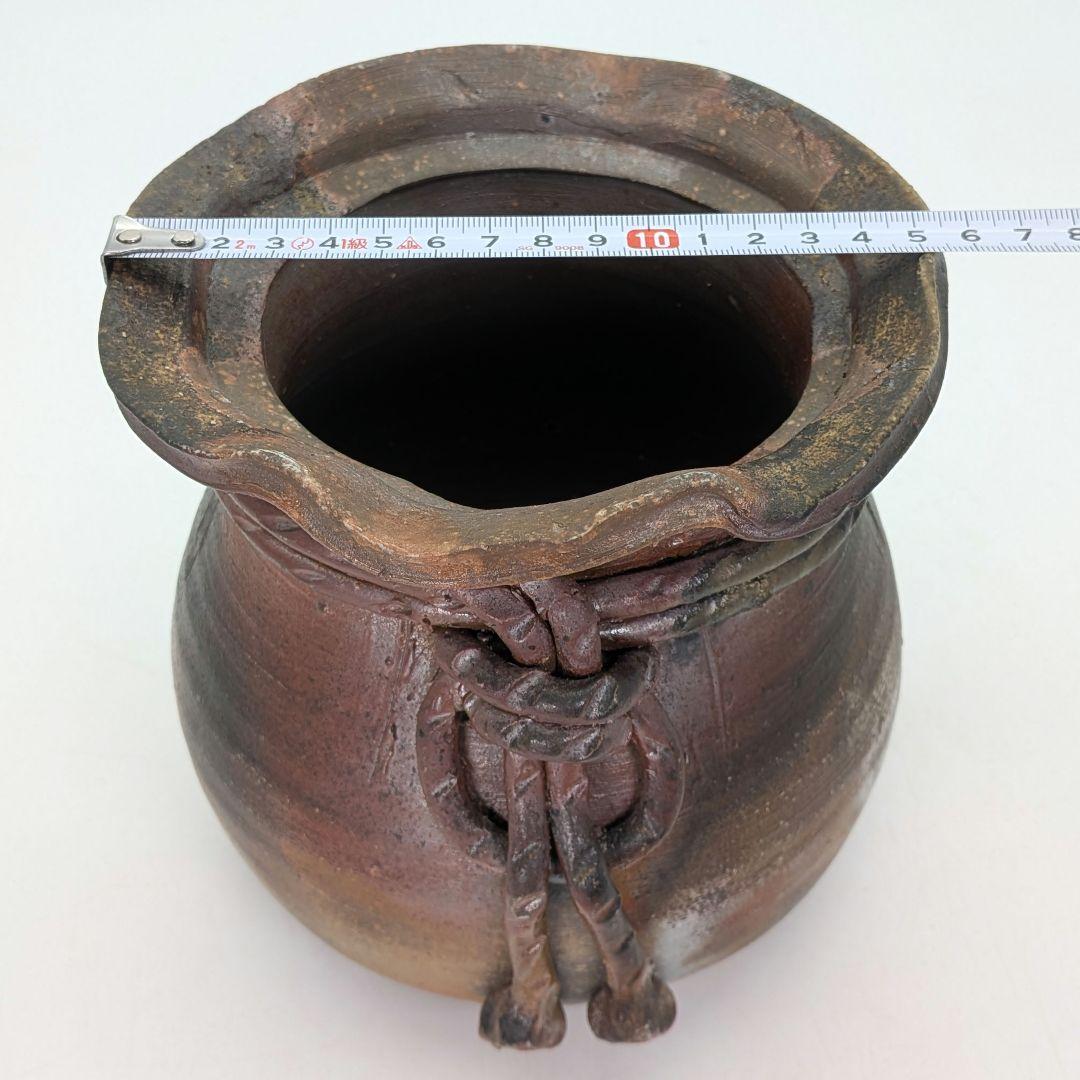 後藤岳水 備前焼 砂金袋型水指 共箱合布栞 水差 抹茶道具 茶器 食器 容器