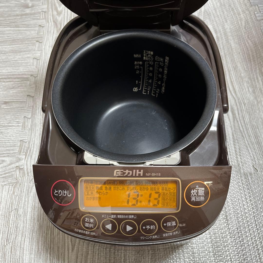 圧力IH炊飯器 NP-BH18 ブラウン