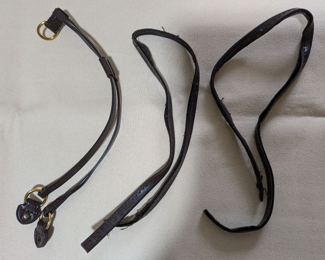 ルイヴィトン バッグの持ち手のみ ストラップ ヌメ革 リペアサービス