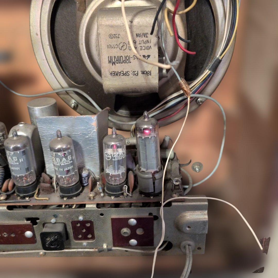 FMの聴ける真空管ラジオ ナショナルパナソニックRE-760 ジャンク